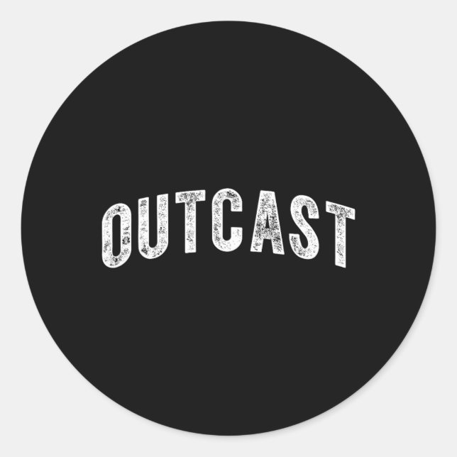Outcast Classic Round Sticker (Front)
