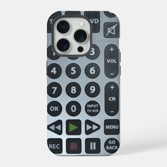 Outdated TV Remote iPhone Case (Back)