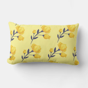 Outdoor Accent Pillow-Tulips Lumbar Cushion