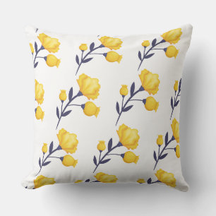 Outdoor Accent Pillow-Tulips Throw Pillow