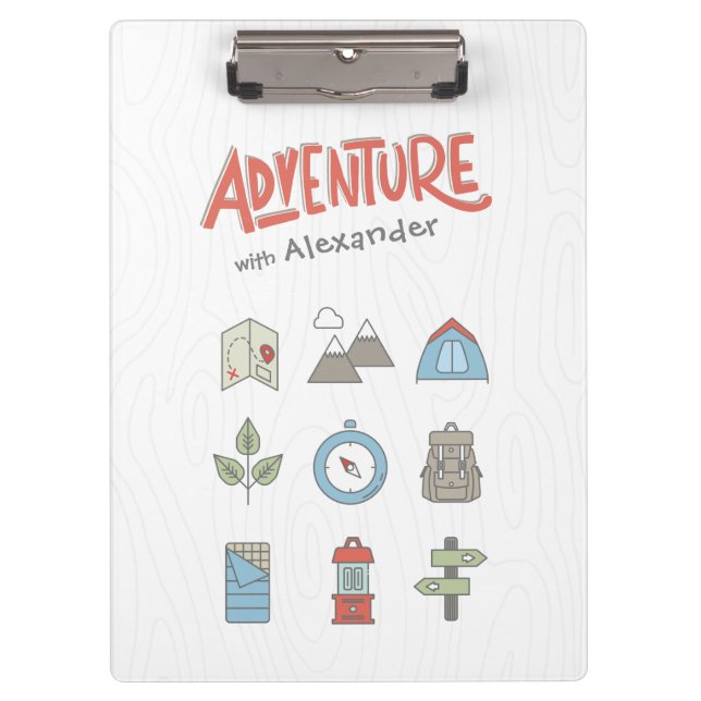 Outdoor Adventure Camping Clipboard (Front)