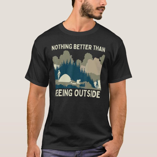 Outdoor Adventure Camping Hiking T-Shirt (Front)