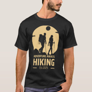 Outdoor Adventure Hiking   Est. 2025   Wilderness  T-Shirt