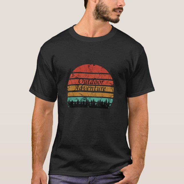 Outdoor adventure hiking lover T-Shirt (Front)