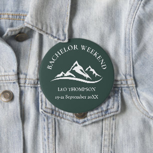 Outdoor Adventure Mountain Bachelor Weekend 10 Cm Round Badge