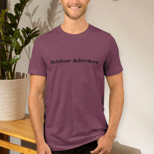 Outdoor adventure shirt / Camping tee /Backpacking