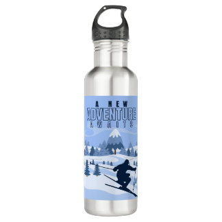  Outdoor Adventure snowboarding Winter  710 Ml Water Bottle