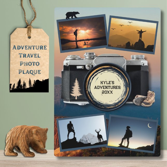 Outdoor Adventure Travel Memories Photo Plaque (Outdoor Adventure Travel Memories Photo Plaque)