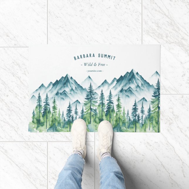 Outdoor Adventure Travel Mountain Forest  Doormat (Indoor)