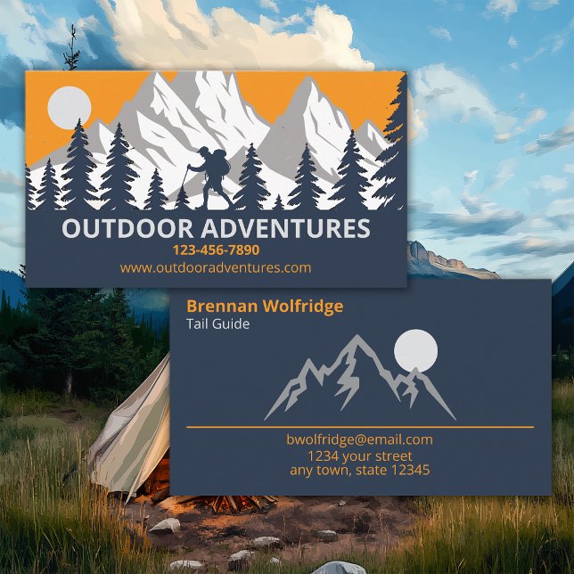 Outdoor Adventures Business Card (Creator Uploaded)