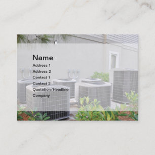 outdoor air conditioner units business card