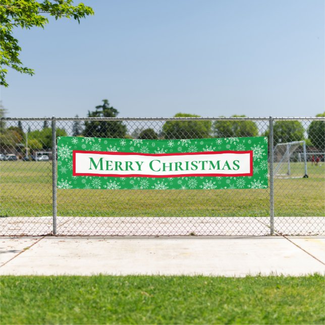 Outdoor Banner-Merry Christmas Banner (Insitu)