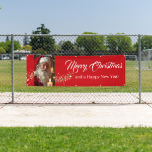 Outdoor Banner Santa Merry Christmas