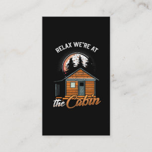 Outdoor Cabin Vacation Hunting Forest Holiday Business Card