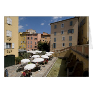 Outdoor café, Place de l'Eveche, Grasse,