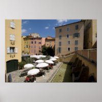 Outdoor café, Place de l'Eveche, Grasse,
