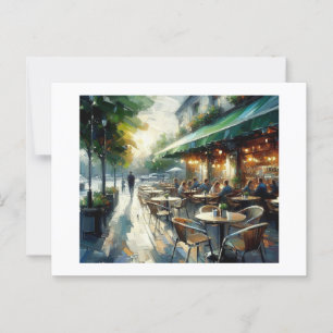 Outdoor Cafe,  Postcard