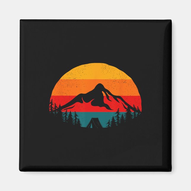 Outdoor Camping Apparel - Hiking Backpacking Campi Magnet (Front)