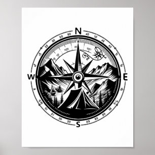 Outdoor Camping Apparel - Hiking Backpacking Campi Poster