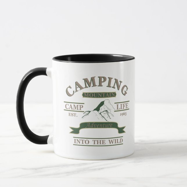 Outdoor camping camper life mug (Left)