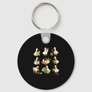 Outdoor camping hiking adventure goose nature key ring