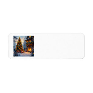 Outdoor Christmas Address Labels