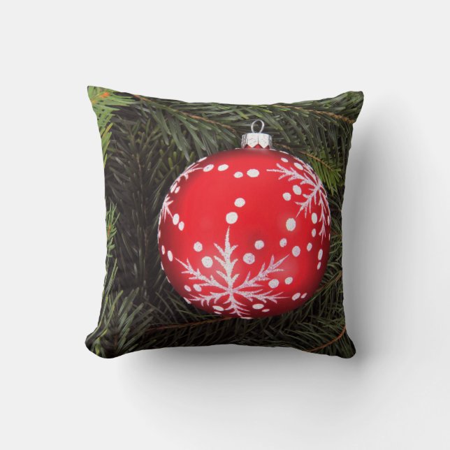 Outdoor Christmas Pillows With Decorations (Front)