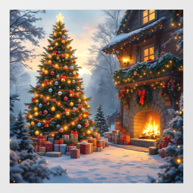 Outdoor Christmas Window Cling (Sheet)