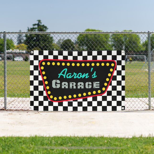Outdoor Custom Garage Sign Banner Gift (Insitu)