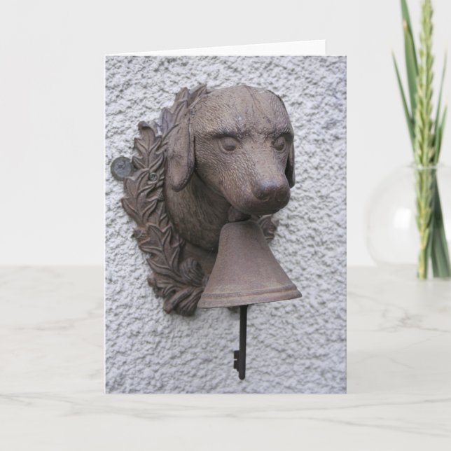 Outdoor Dog Bell Chinese Astrology Dog Sign Card (Front)
