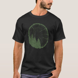 Outdoor Fashion Style Dark Green Grunge Gorpcore T-Shirt