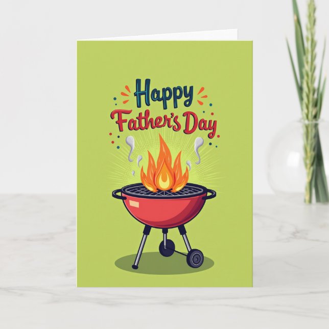 Outdoor Fathers Day Feast Card (Front)