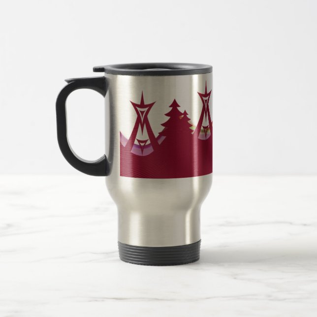 Outdoor Festival Silhouette Mugs (Left)