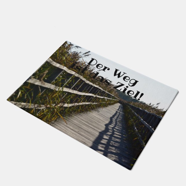Outdoor foot mat - The way to the destination! doo (Angled)