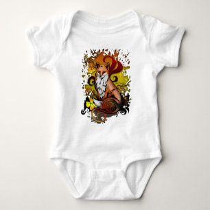 Outdoor Fox  Baby Bodysuit