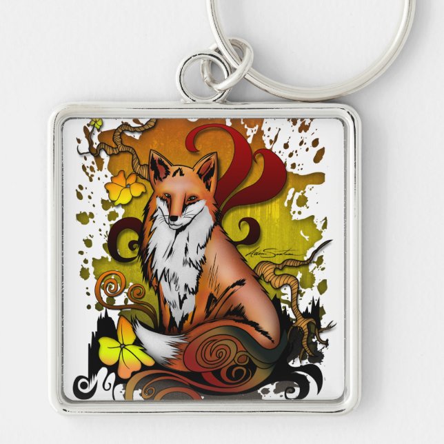 Outdoor Fox Key Ring (Front)