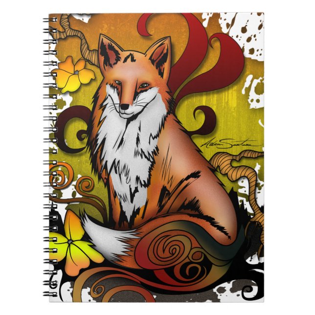 Outdoor Fox Spiral Notebook (Front)