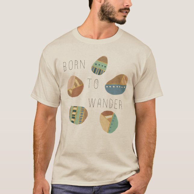 Outdoor Geo IX | Born to Wander T-Shirt (Front)