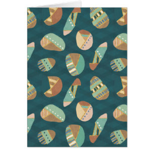 Outdoor Geo Step Blue Pattern