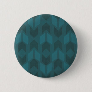 Outdoor Geo Step   Dark Teal Pattern 6 Cm Round Badge