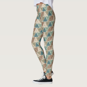 Outdoor Geo Step Geometric Pattern Leggings