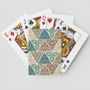 Outdoor Geo Step Geometric Pattern Playing Cards
