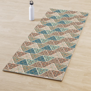 Outdoor Geo Step Geometric Pattern Yoga Mat