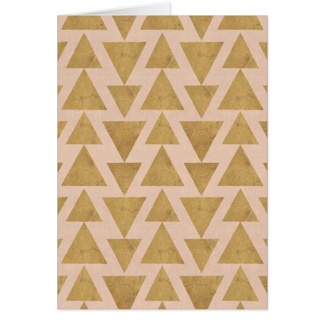 Outdoor Geo Step | Gold & Coral Geometric Pattern (Front)