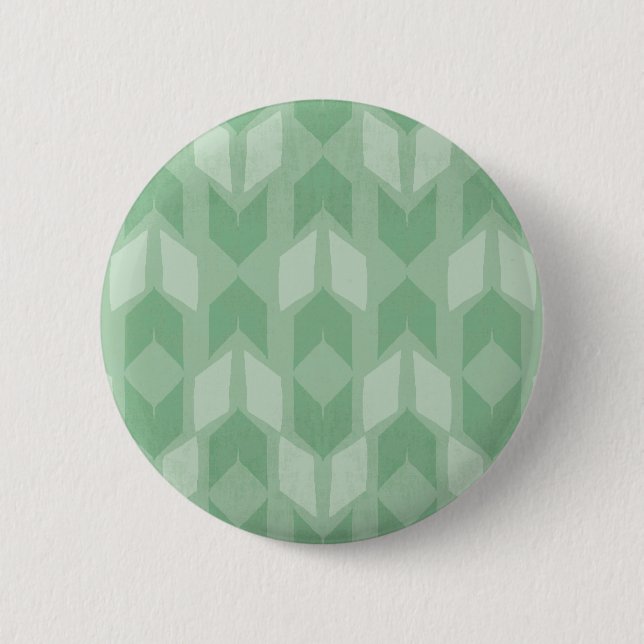 Outdoor Geo Step | Green Arrow Pattern 6 Cm Round Badge (Front)