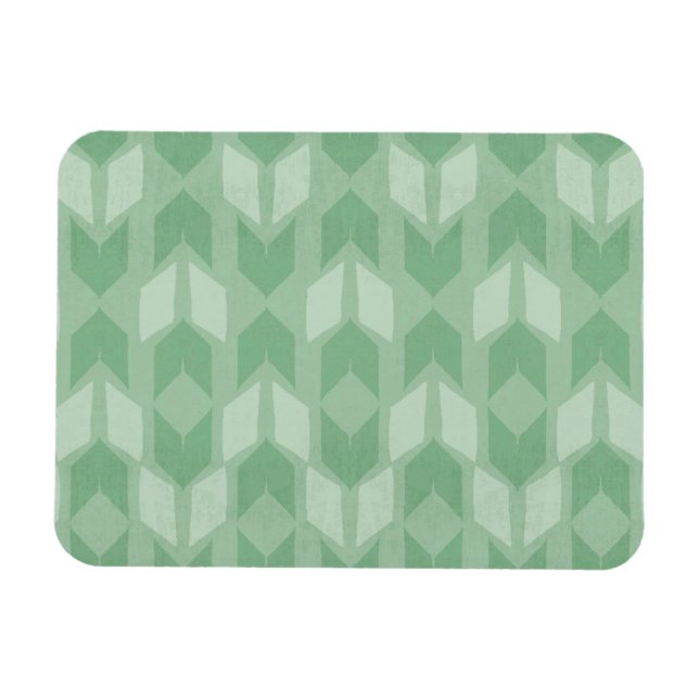 Outdoor Geo Step | Green Arrow Pattern Magnet (Horizontal)