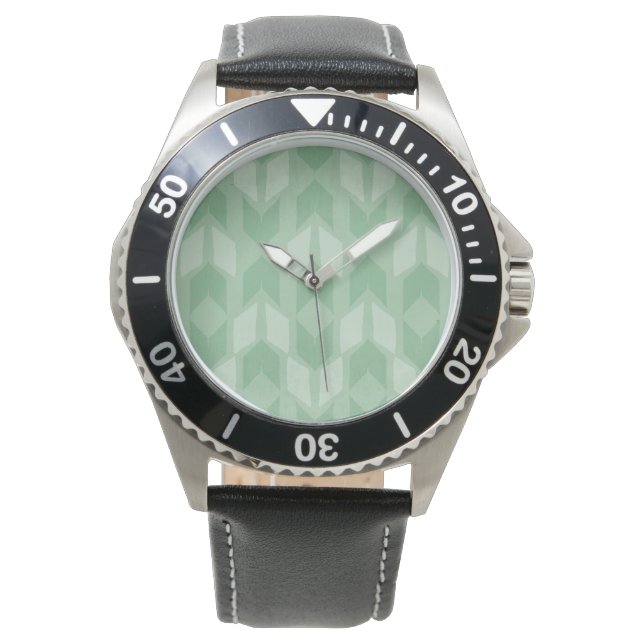 Outdoor Geo Step | Green Arrow Pattern Watch (Front)