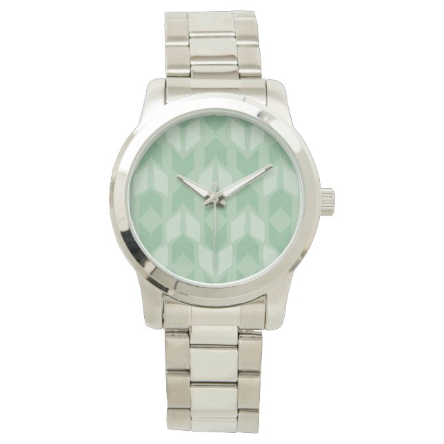 Outdoor Geo Step | Green Arrow Pattern Watch (Front)