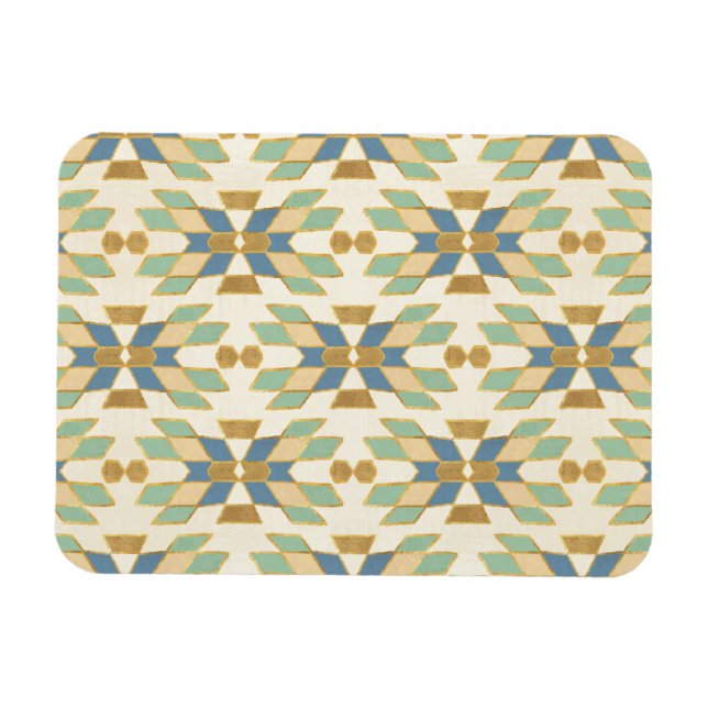 Outdoor Geo Step | Tribal Pattern Magnet (Horizontal)