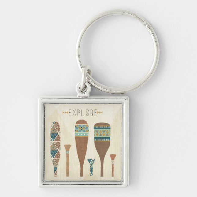 Outdoor Geo VII | Explore Key Ring (Front)